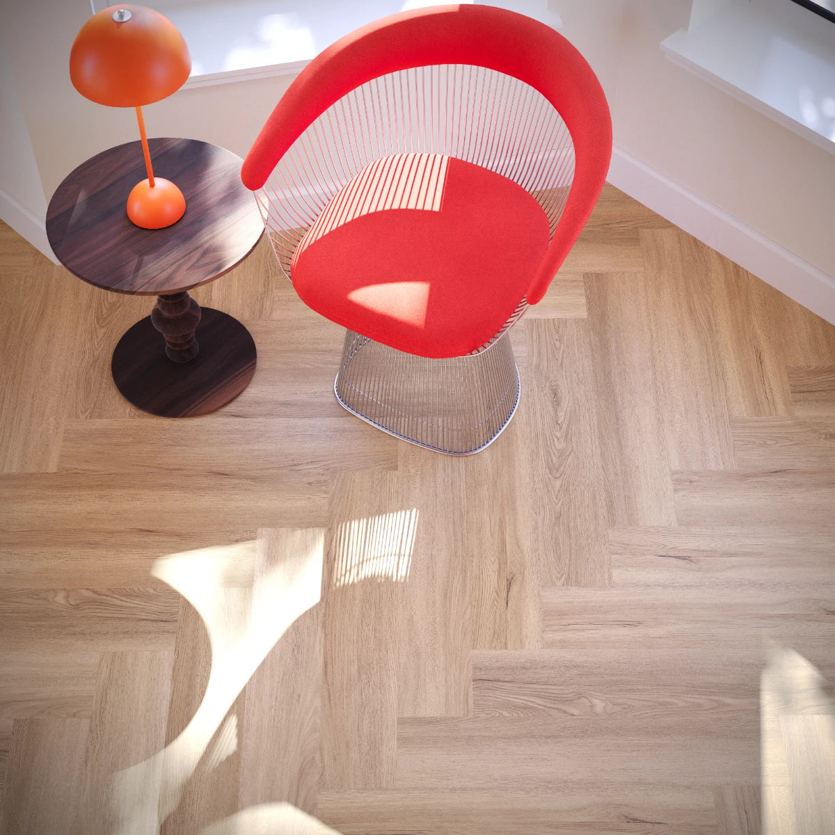 Destin Oak Visgraat - PVC klik