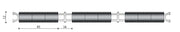 Profi Duo 007 Zwart Triple 12 mm