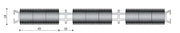 Profi Duo 007 Zwart Triple 18 mm
