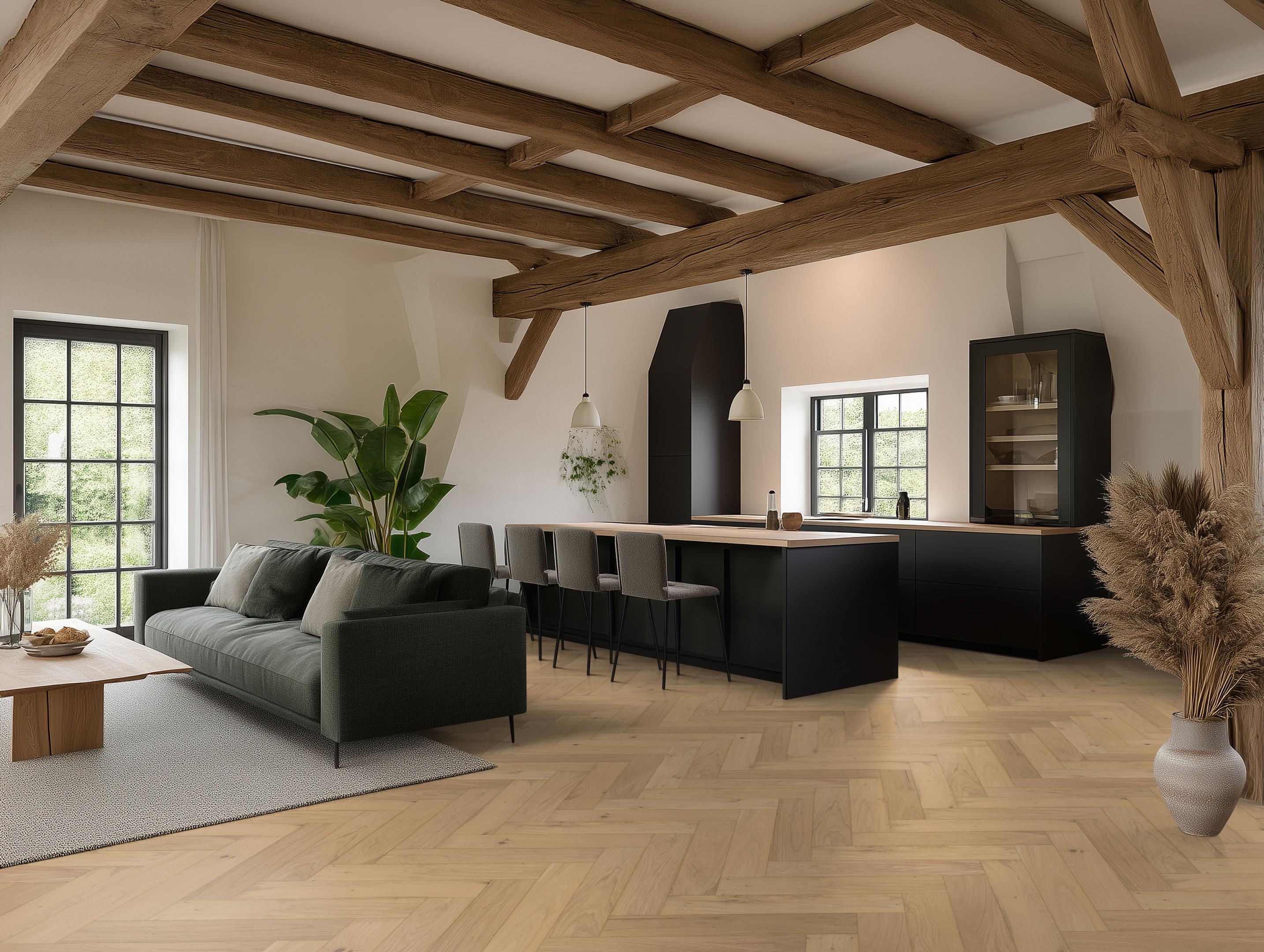 Beverly Hills visgraat rustiek blank 4105