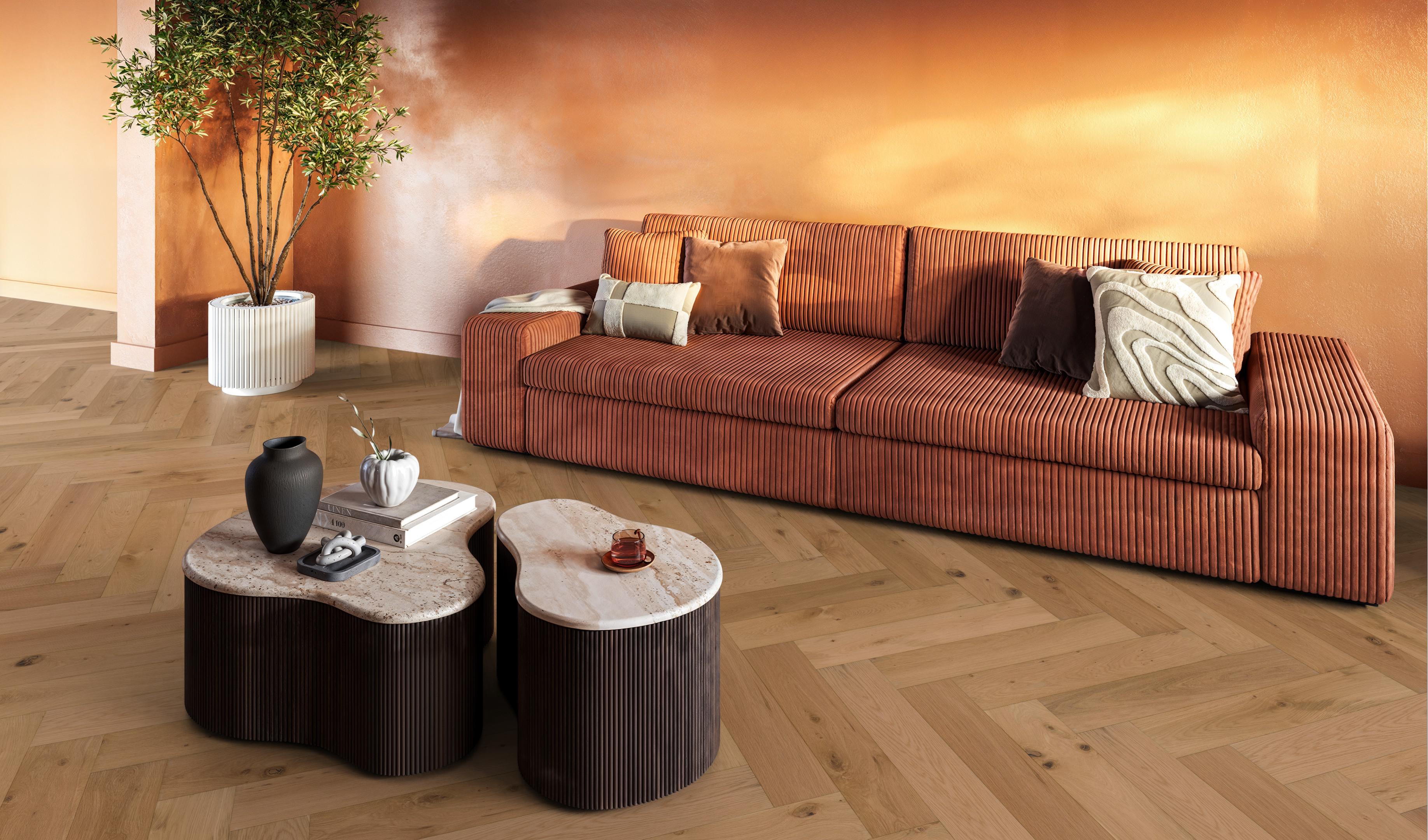 Beverly Hills visgraat rustiek naturel 4101