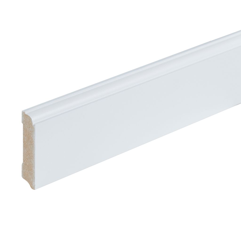 Co-pro gelakte plint praag wit RAL 9010 70×15