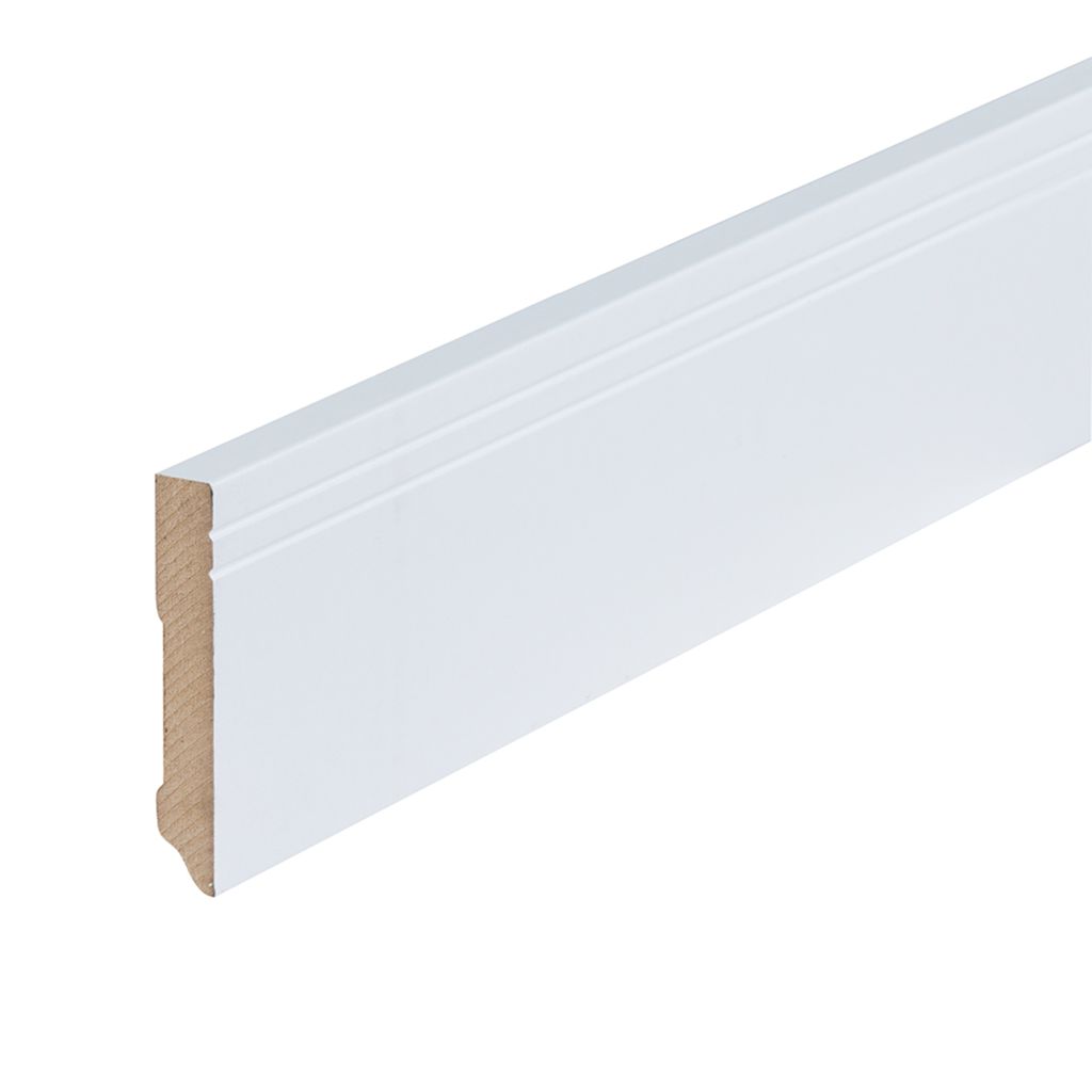 Co-pro folieplint milaan wit 90×15