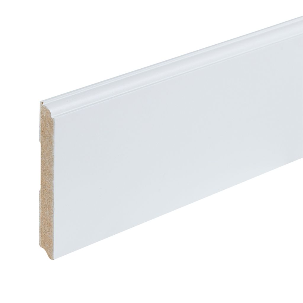 Co-pro gelakte plint praag wit RAL 9010 120×15