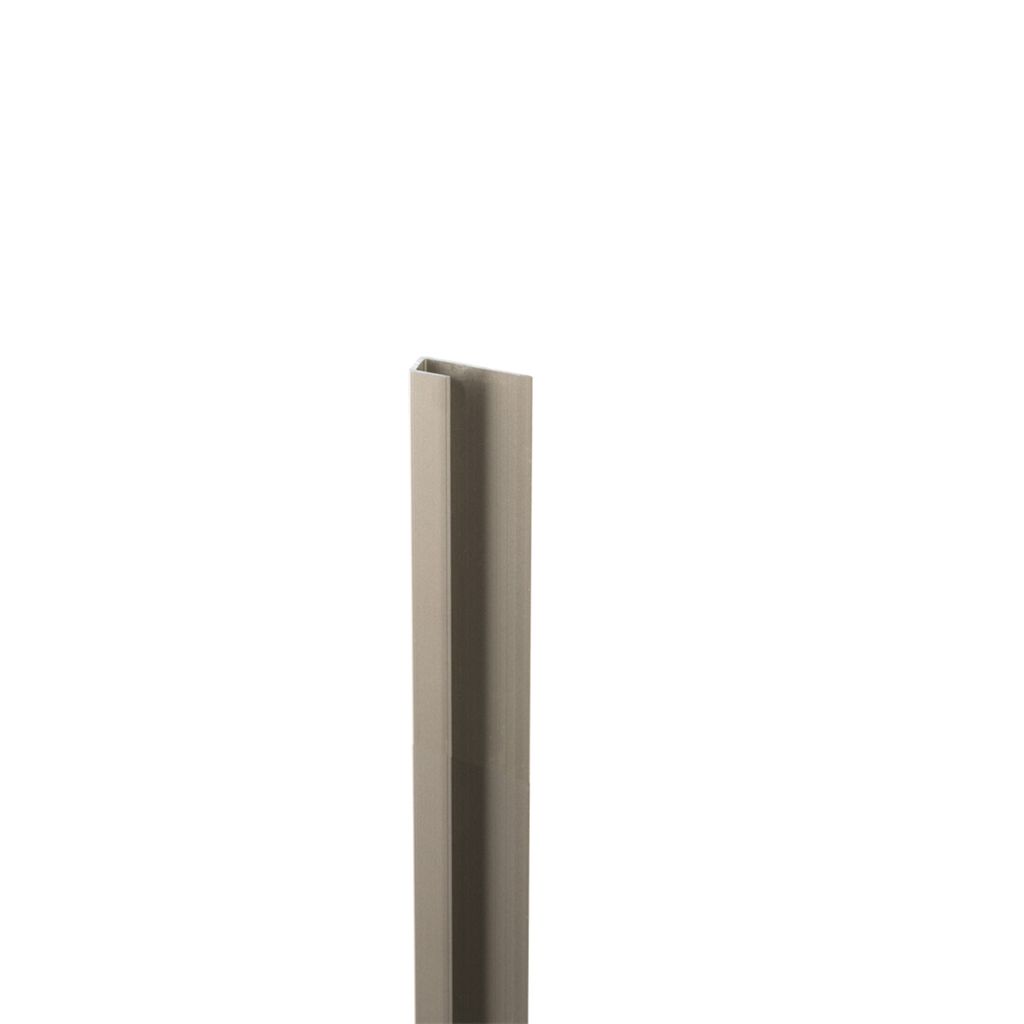 Start- en eindprofiel rvs pvc wand