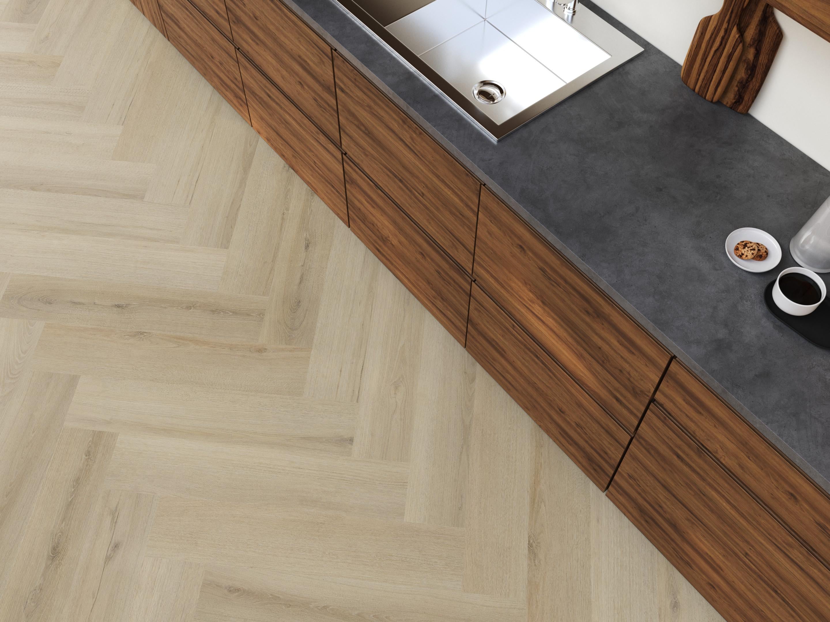 YUP XL Greenford herringbone dryback smoky