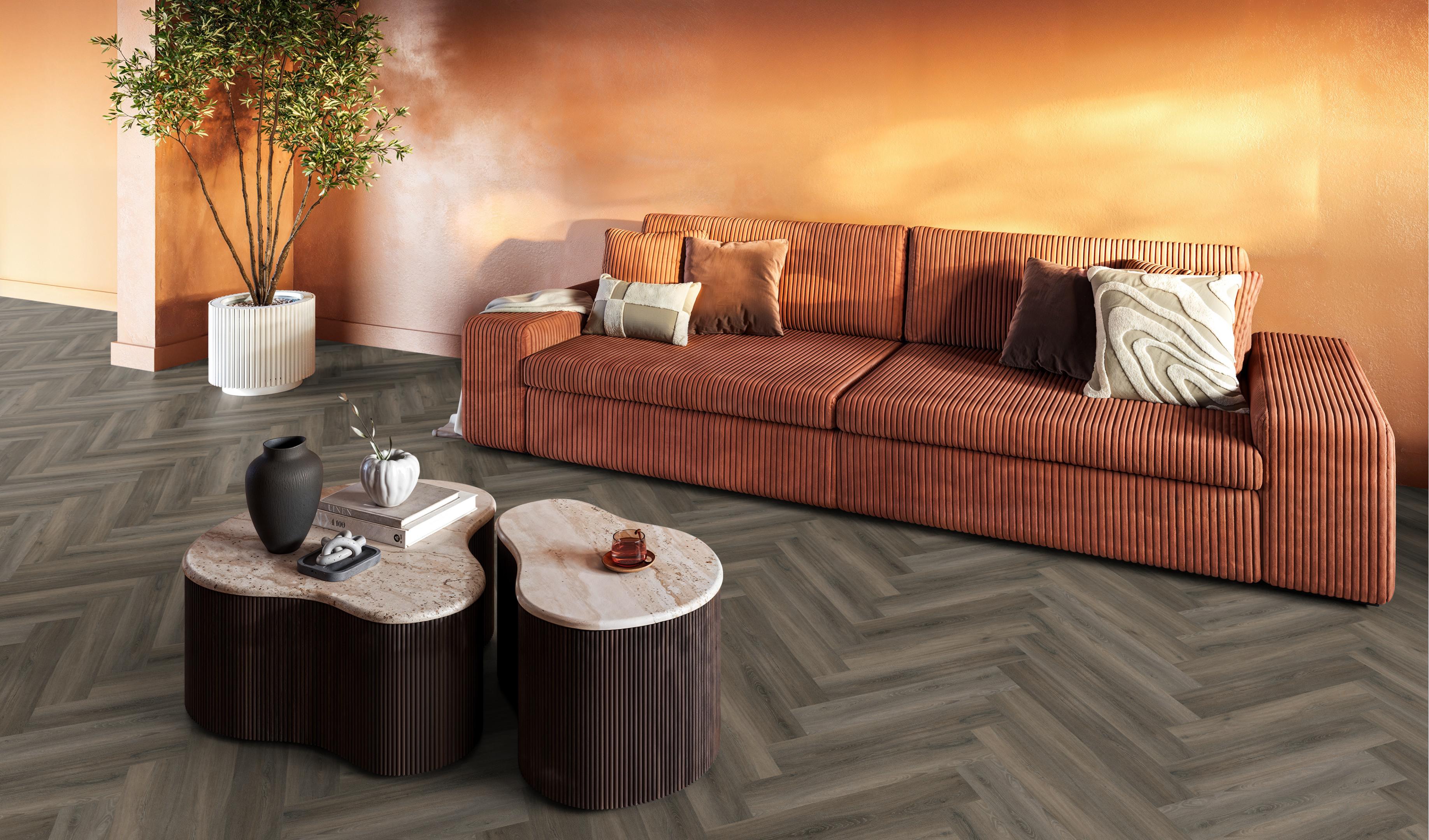 YUP Paddington herringbone click SRC dark grey