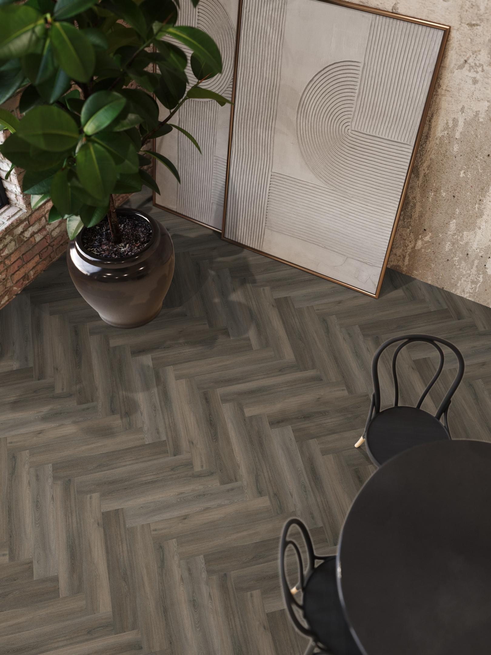 YUP Paddington herringbone click SRC dark grey
