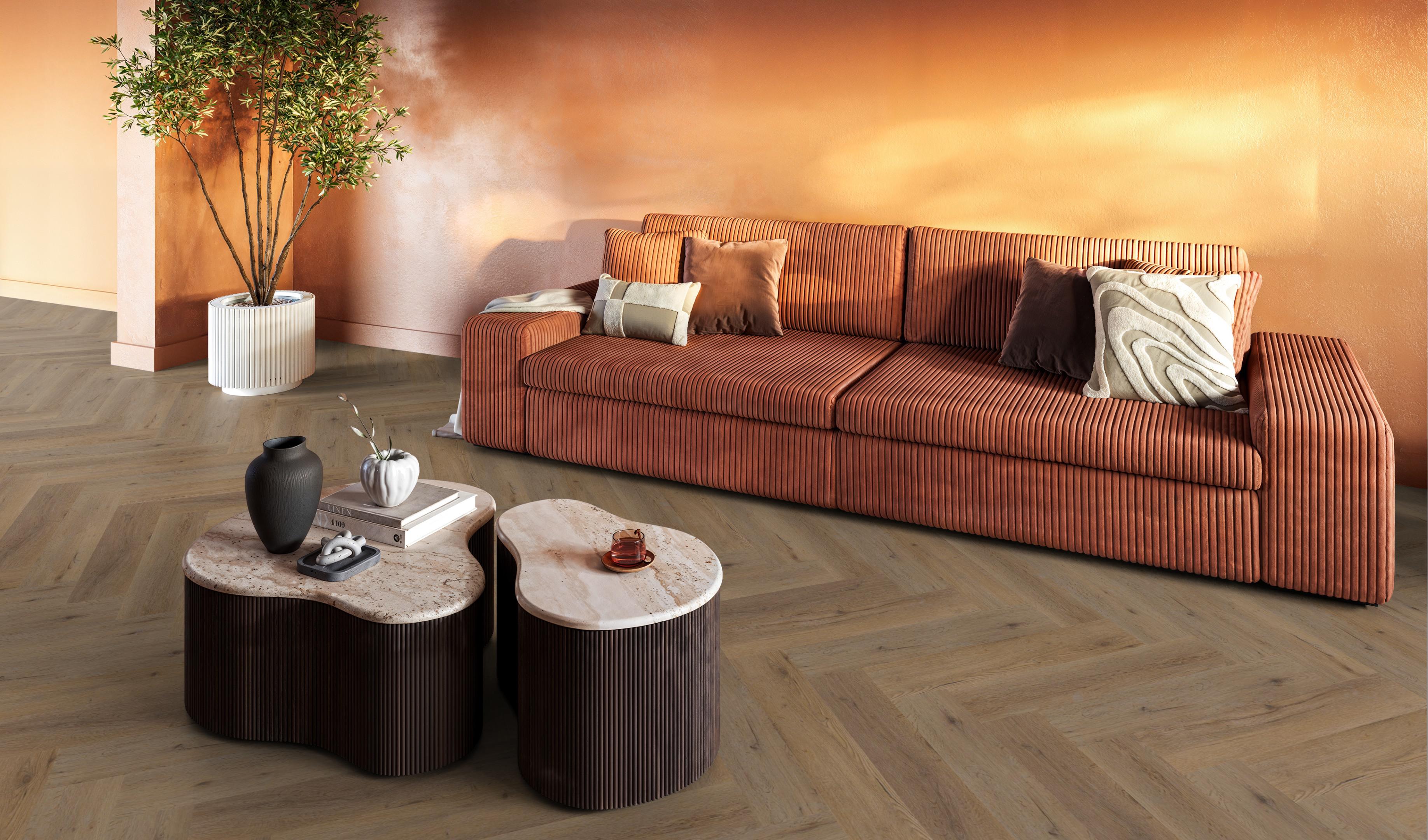 YUP Leyton herringbone dryback smoky