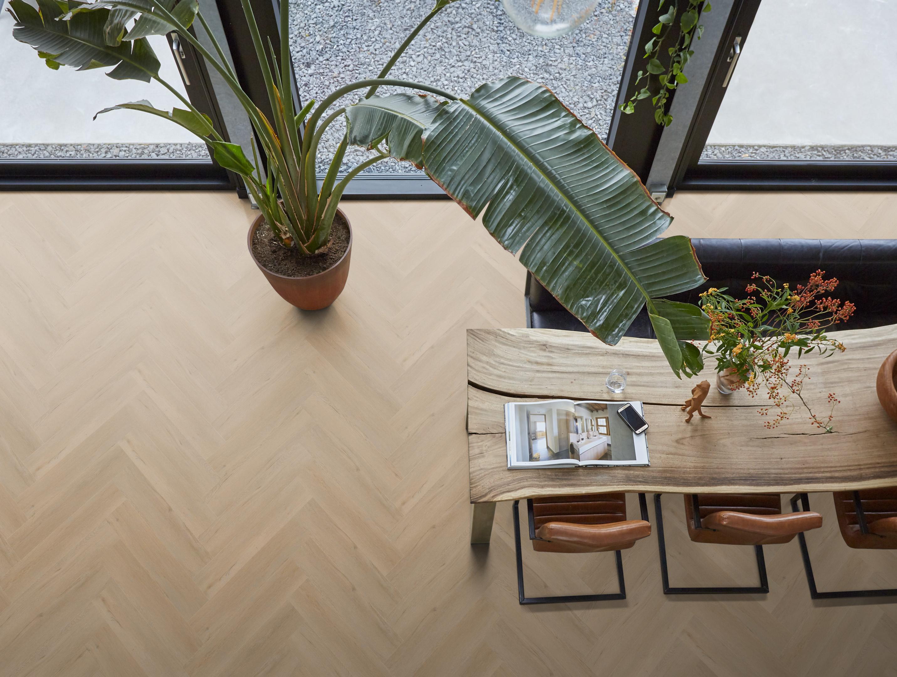 YUP Leyton herringbone click SRC beige
