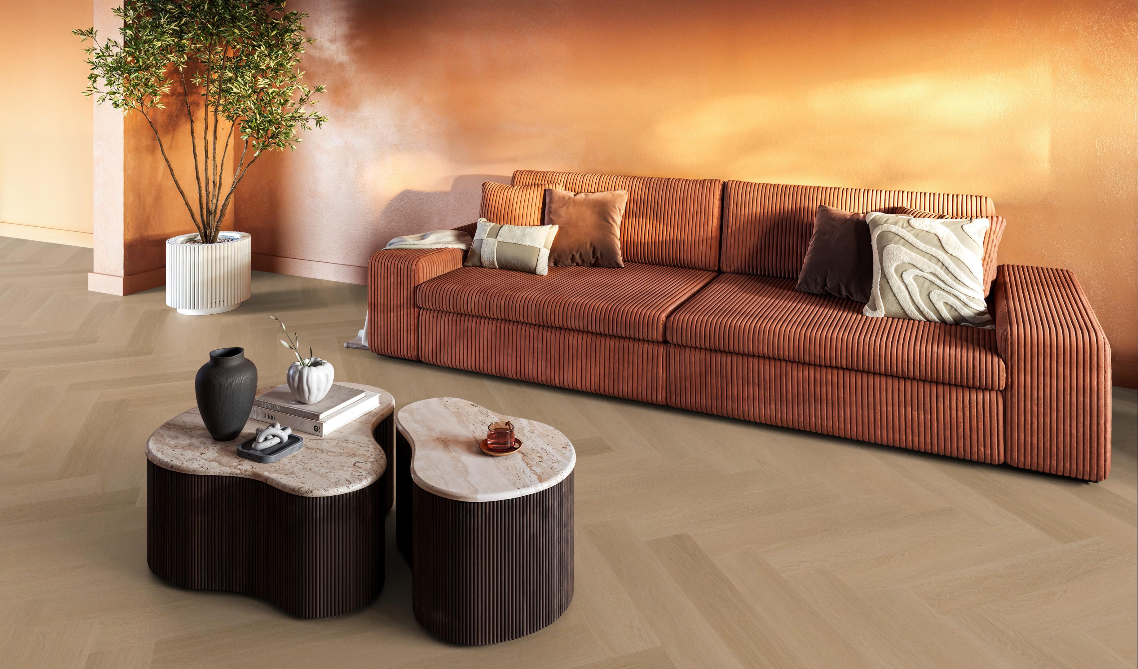 YUP Fulham herringbone click SRC dark oak