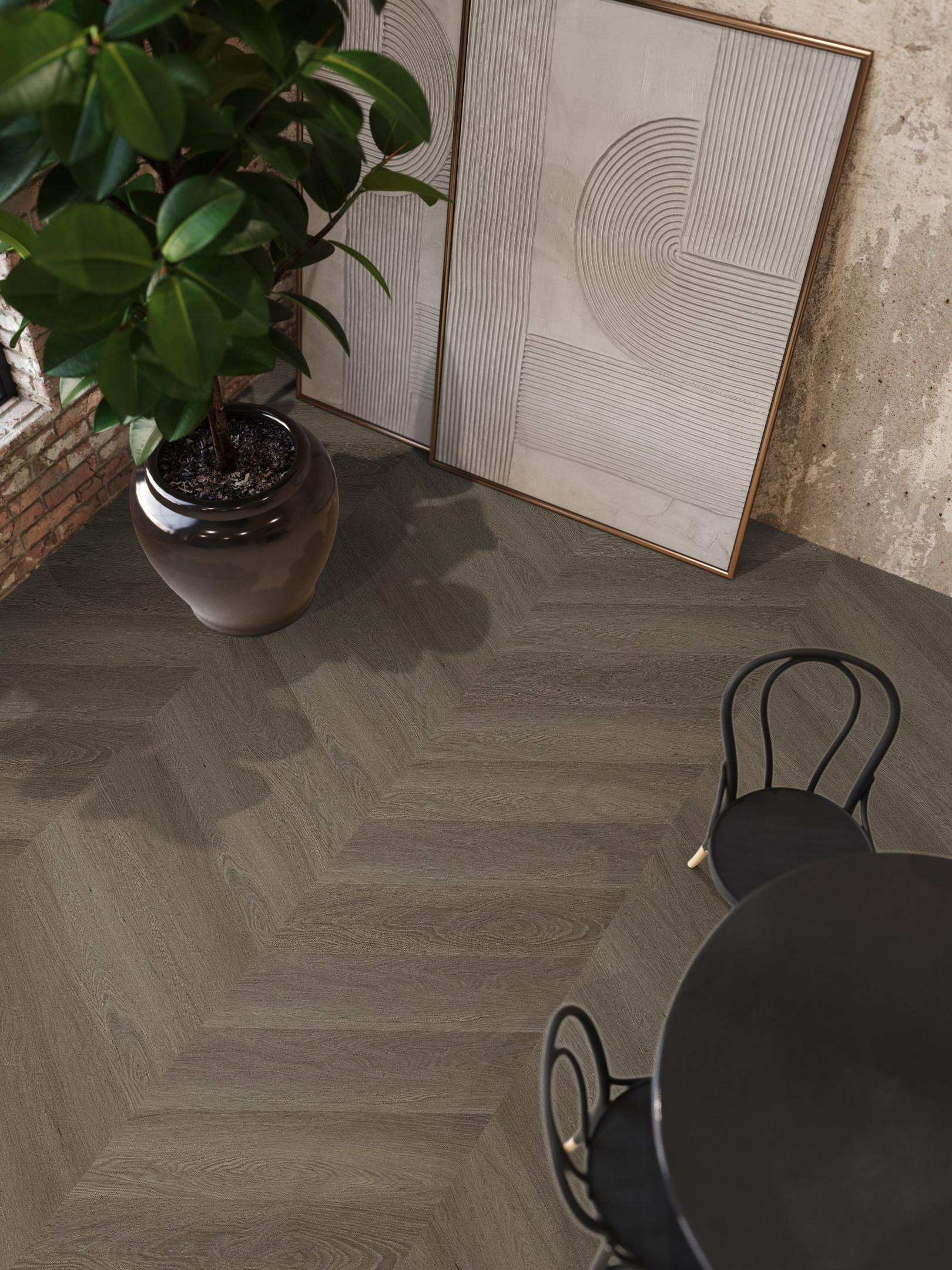YUP Fulham chevron dryback brown