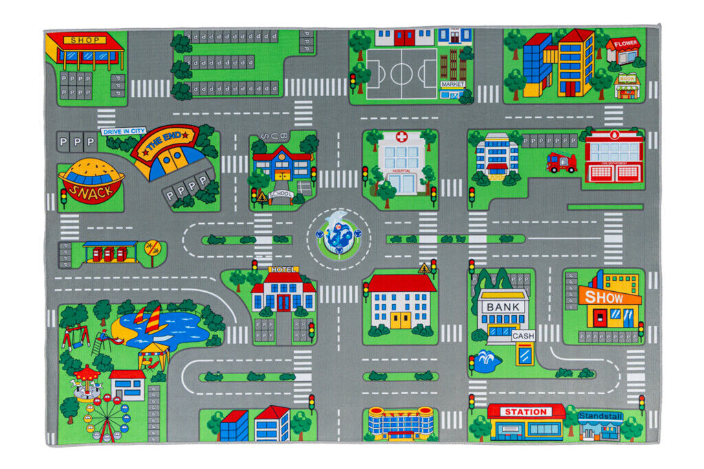 Play Carpet 001 City 100x150 cm