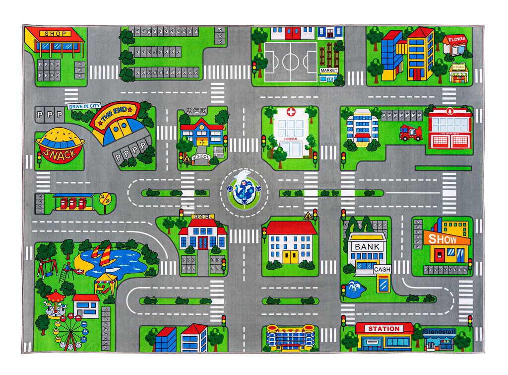Play Carpet 001 City 133x190 cm