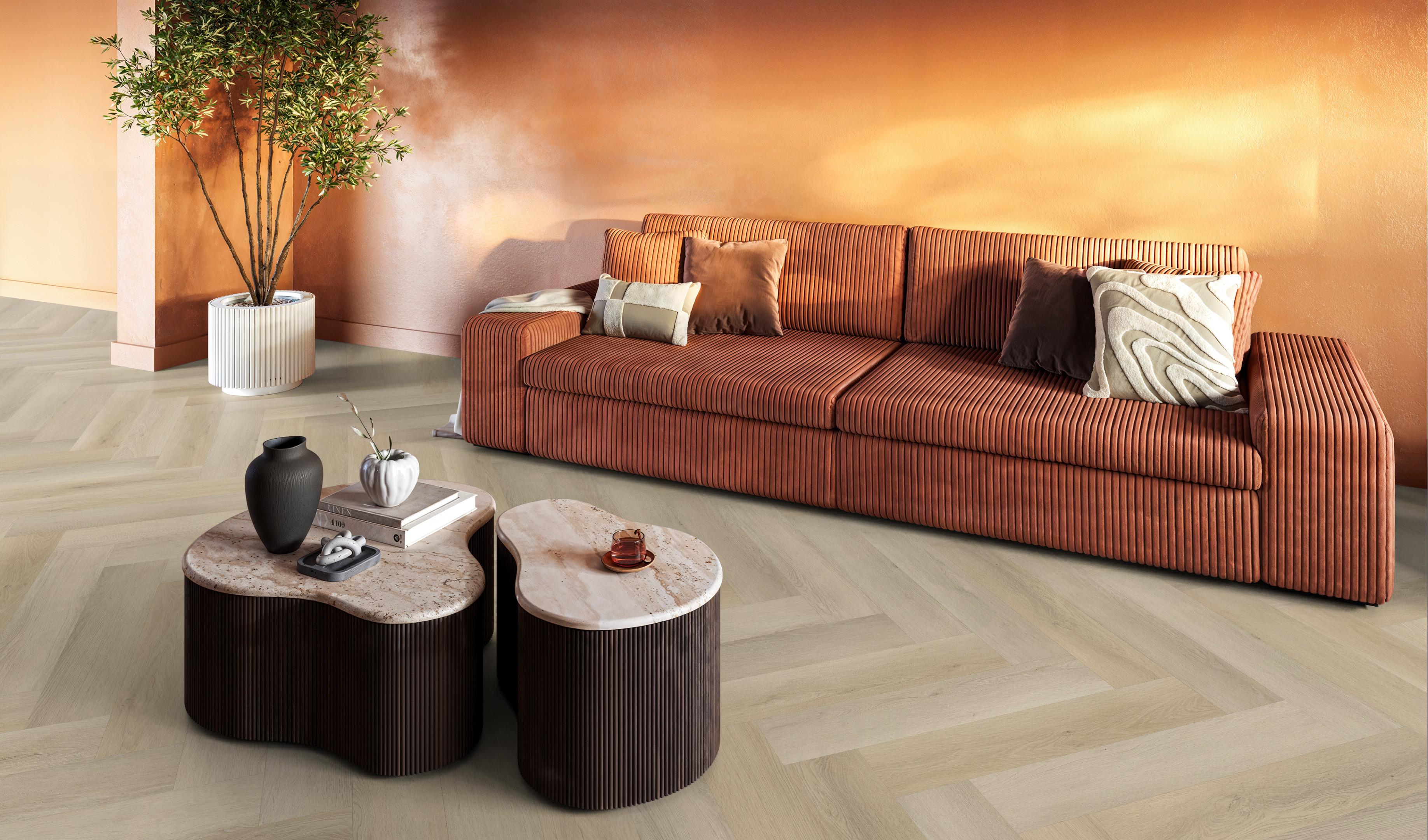 YUP XL Mayfair herringbone click SRC light oak