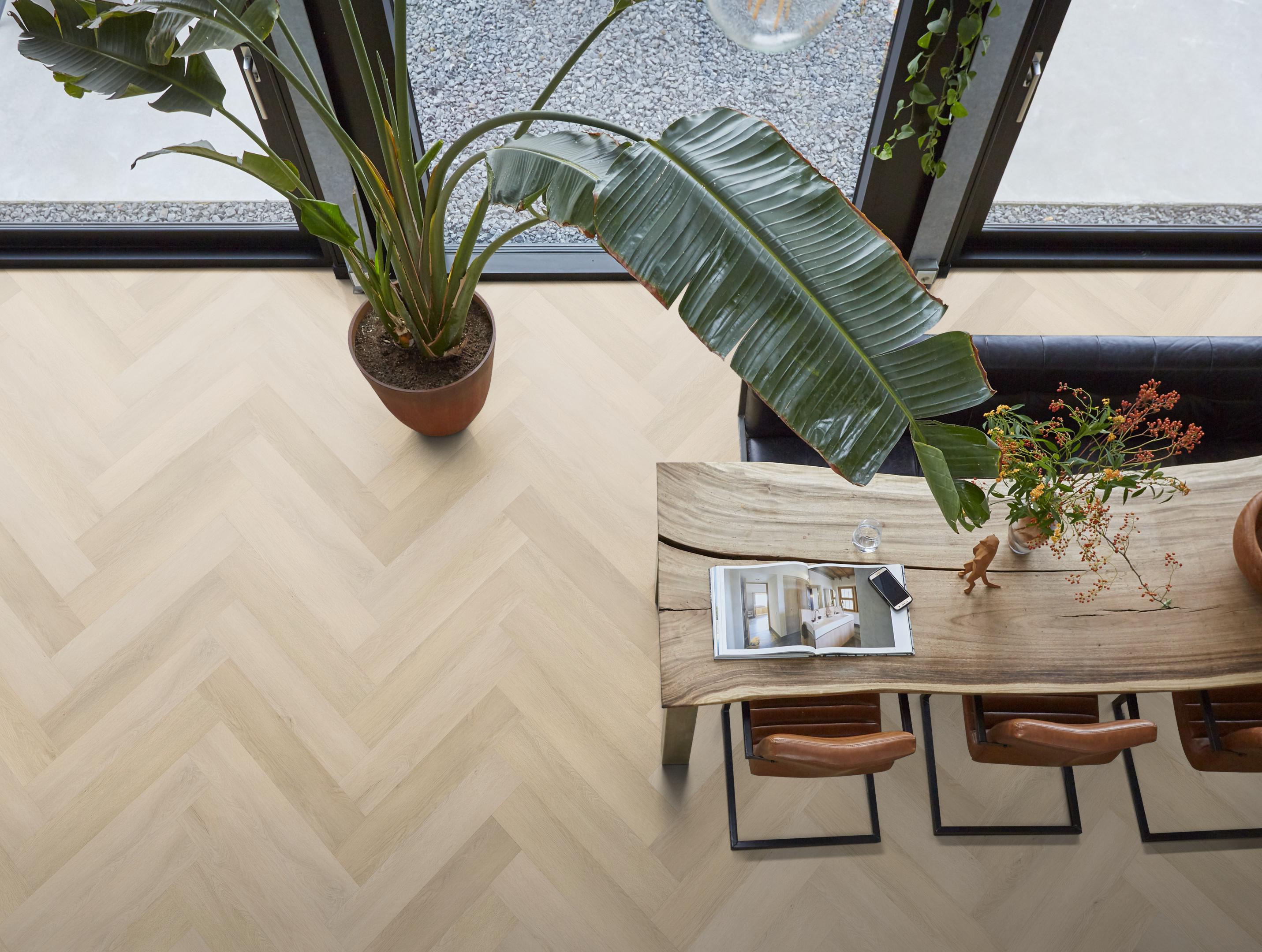YUP XL Mayfair herringbone click SRC natural