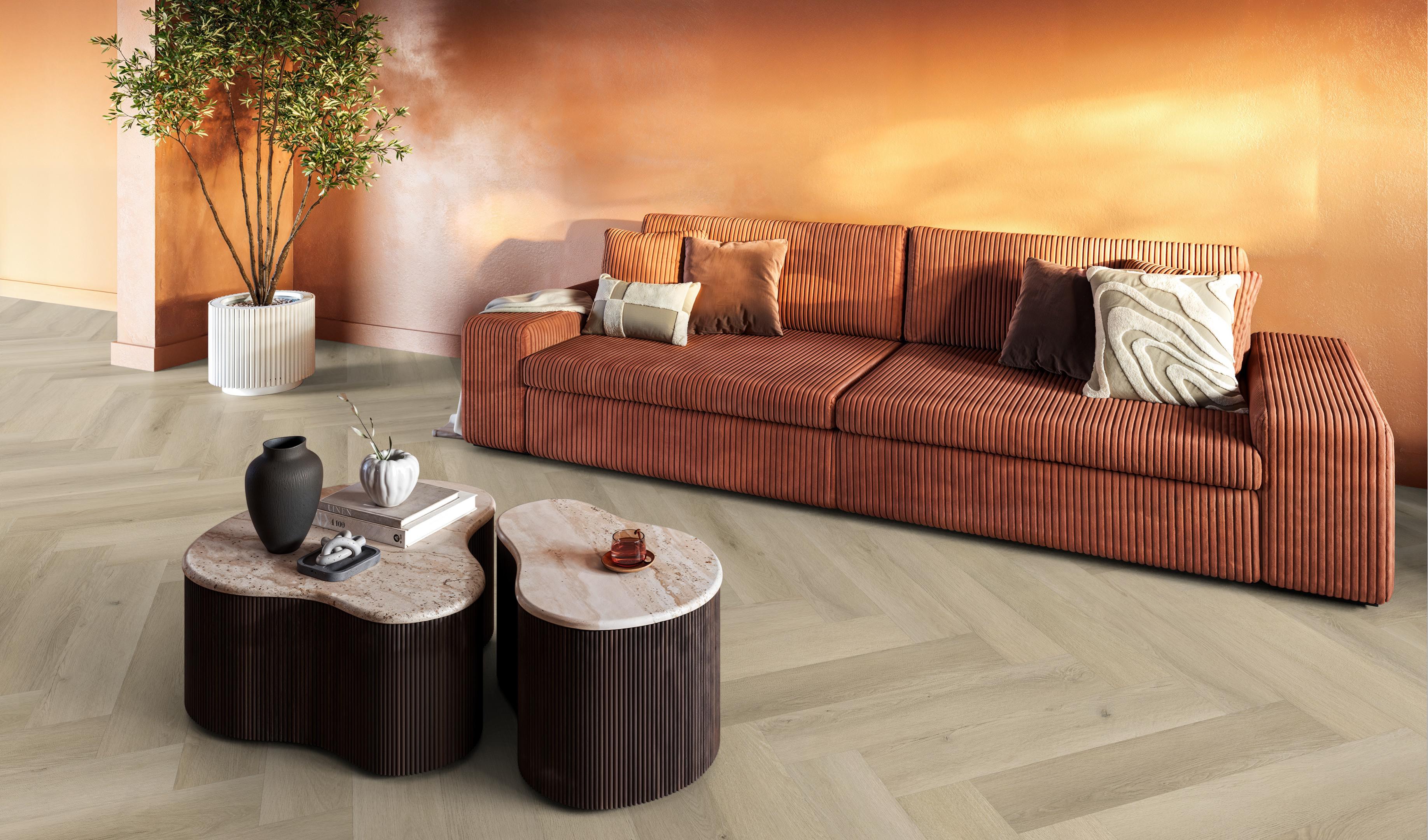 YUP XL Mayfair herringbone click SRC warm oak
