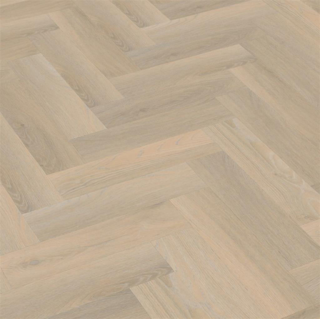 YUP Herringbone Small Beige Plak PVC