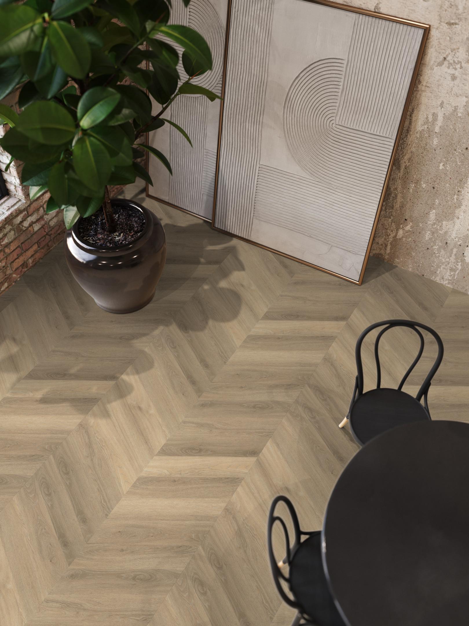 YUP Paddington Chevron dryback beige