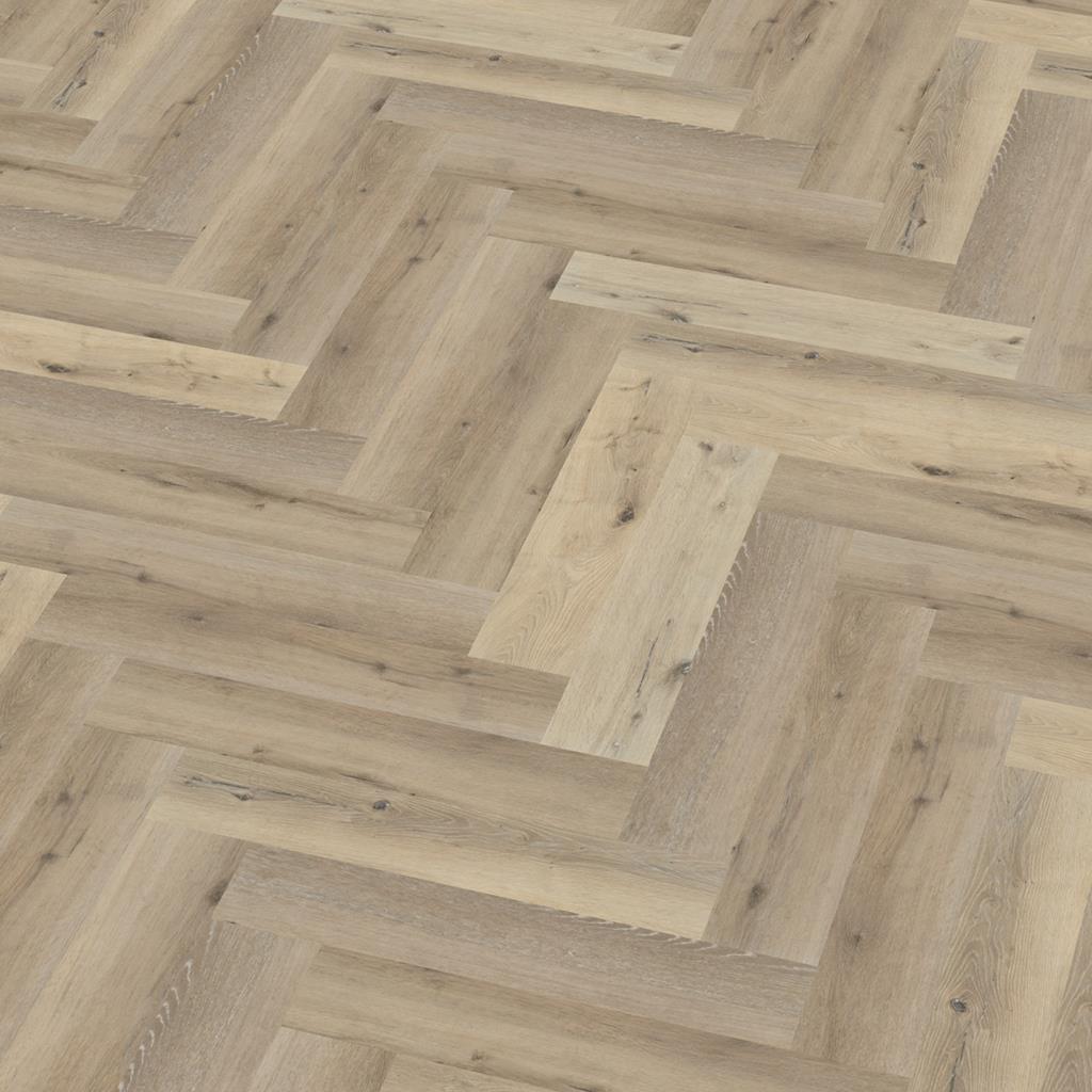 YUP Visgraat Herringbone Light Oak Click PVC