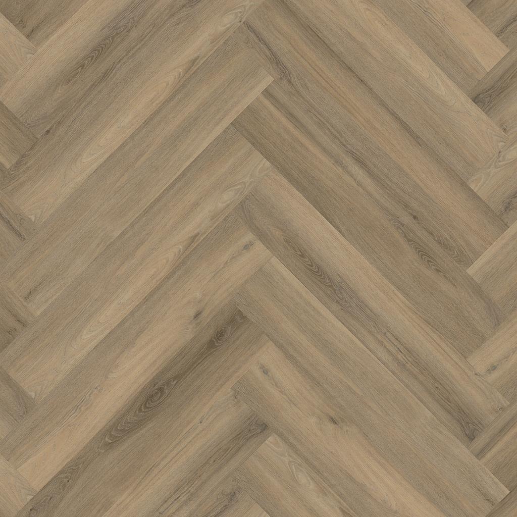YUP Visgraat Herringbone Light Brown Plak PVC
