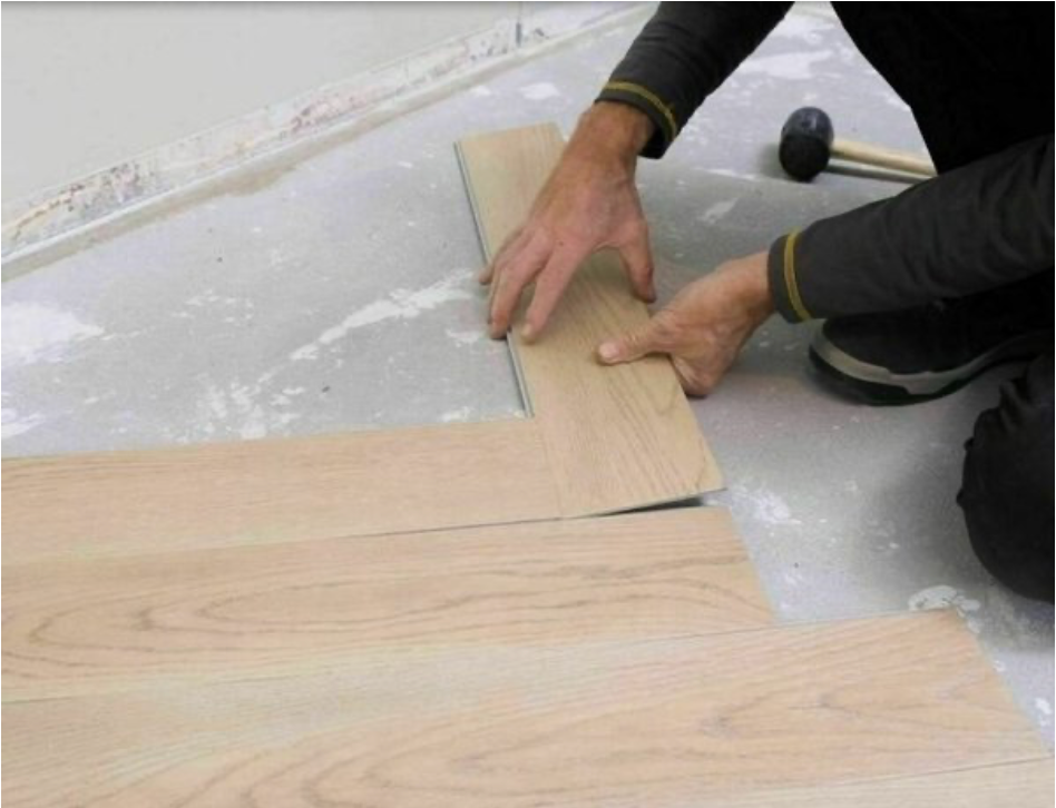legservice rechte plank/ visgraatvloer