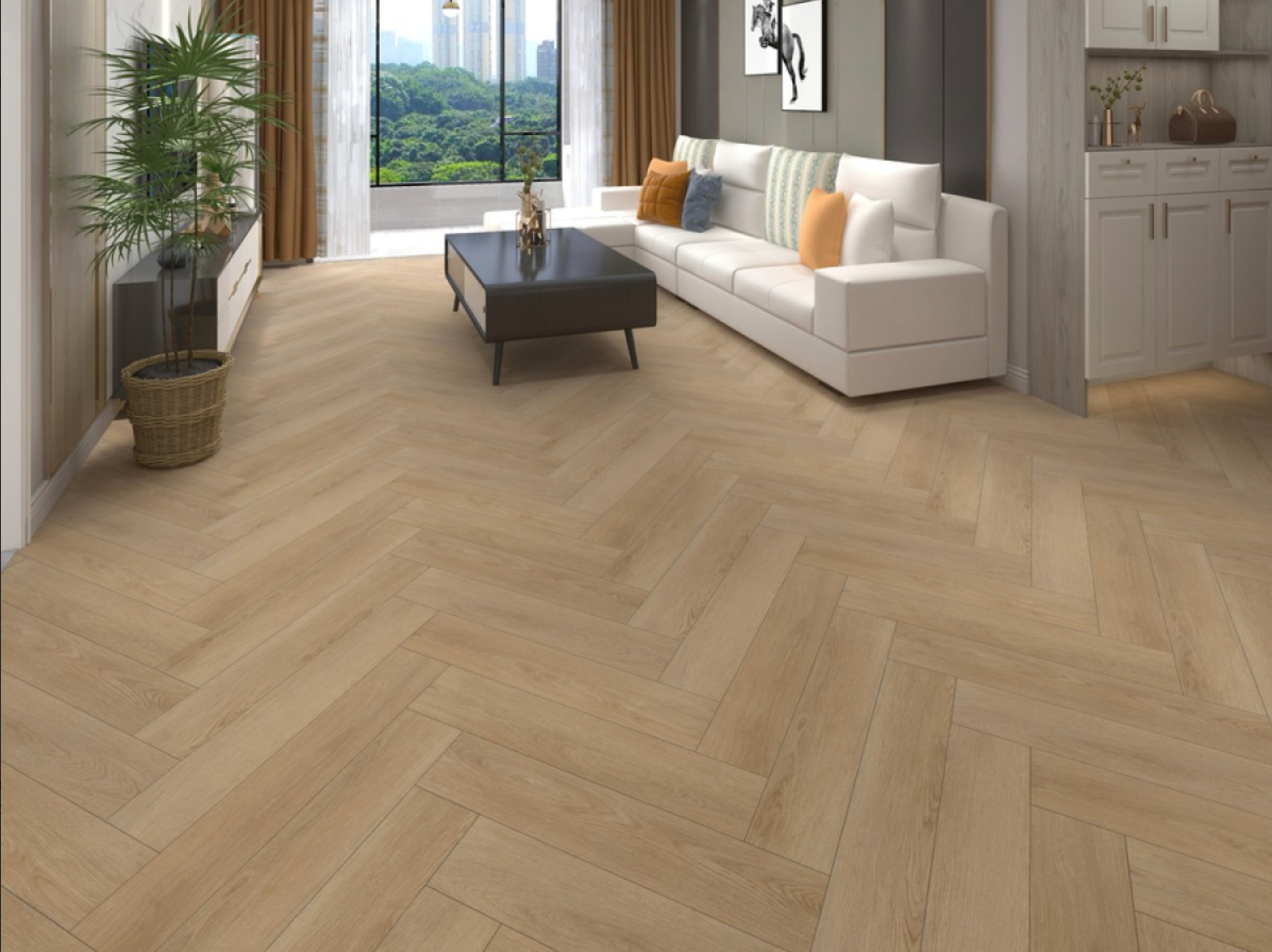 Wood 210 Herringbone – Click pvc visgraat vloer