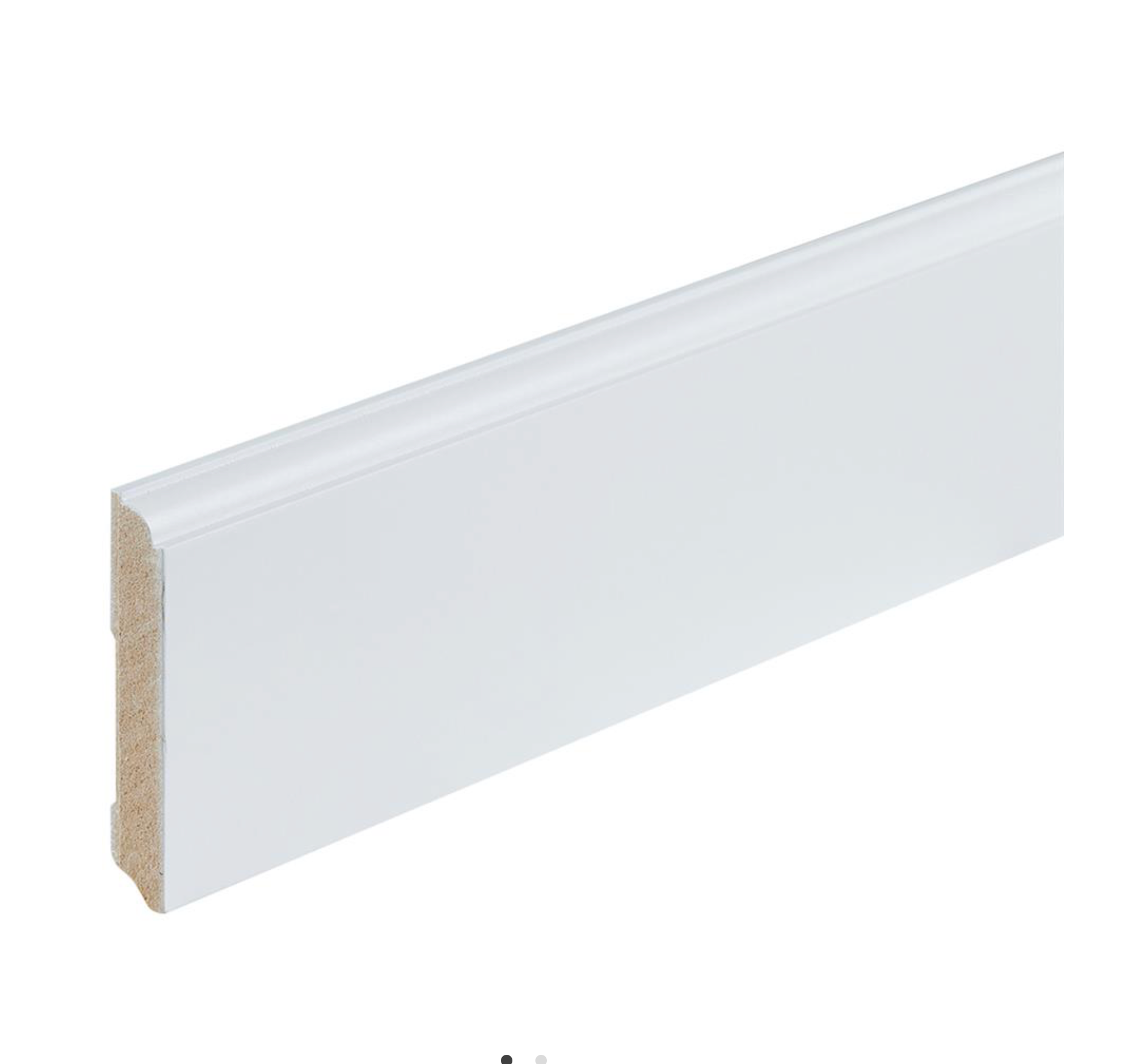 GELAKTE PLINT PRAAG WIT 90X15 ral9010