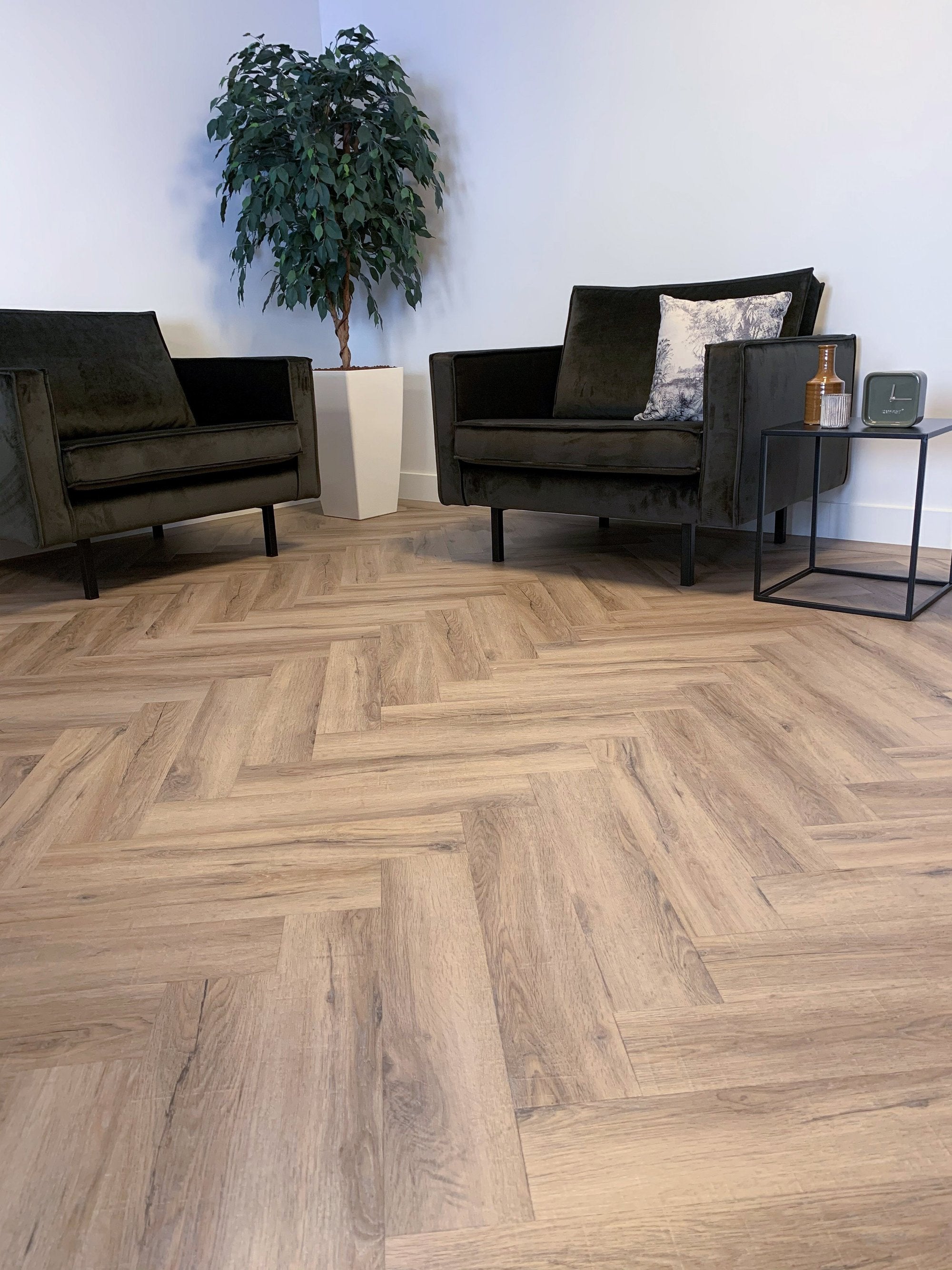 City Visgraat 4700 (dryback) Smoked Oak Light