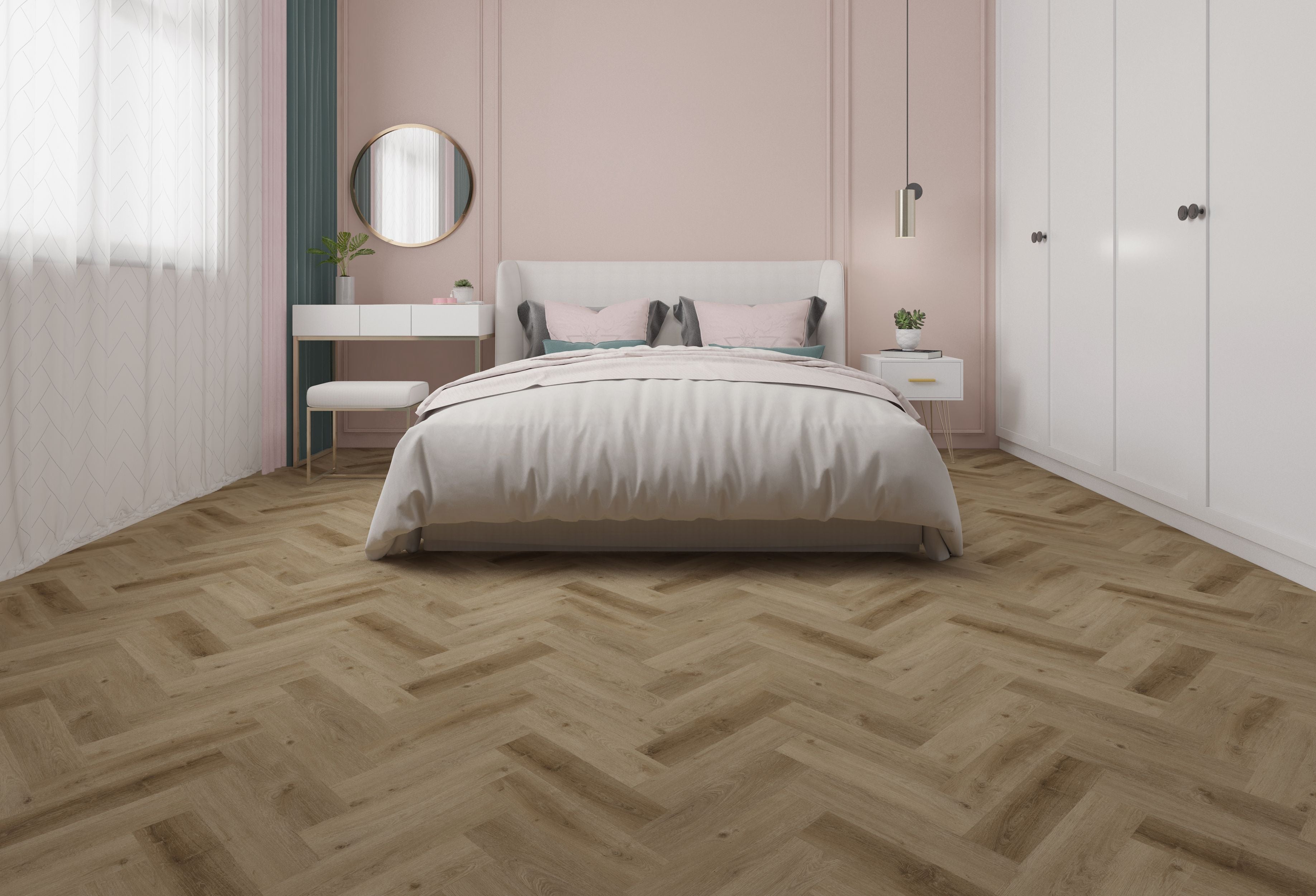 Durofloor Rigid 0.55 Visgraat IRE - Warm Brown