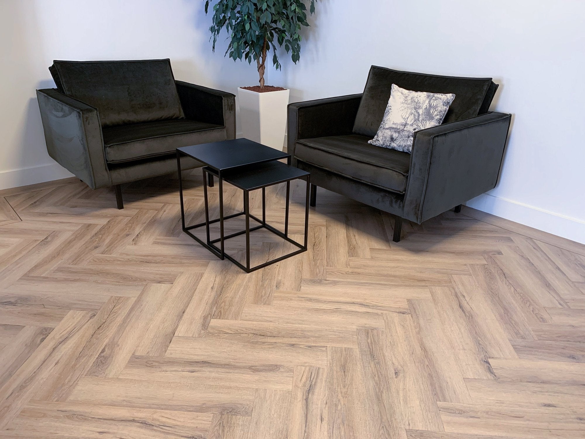 City Visgraat 4700 (dryback) Smoked Oak Light