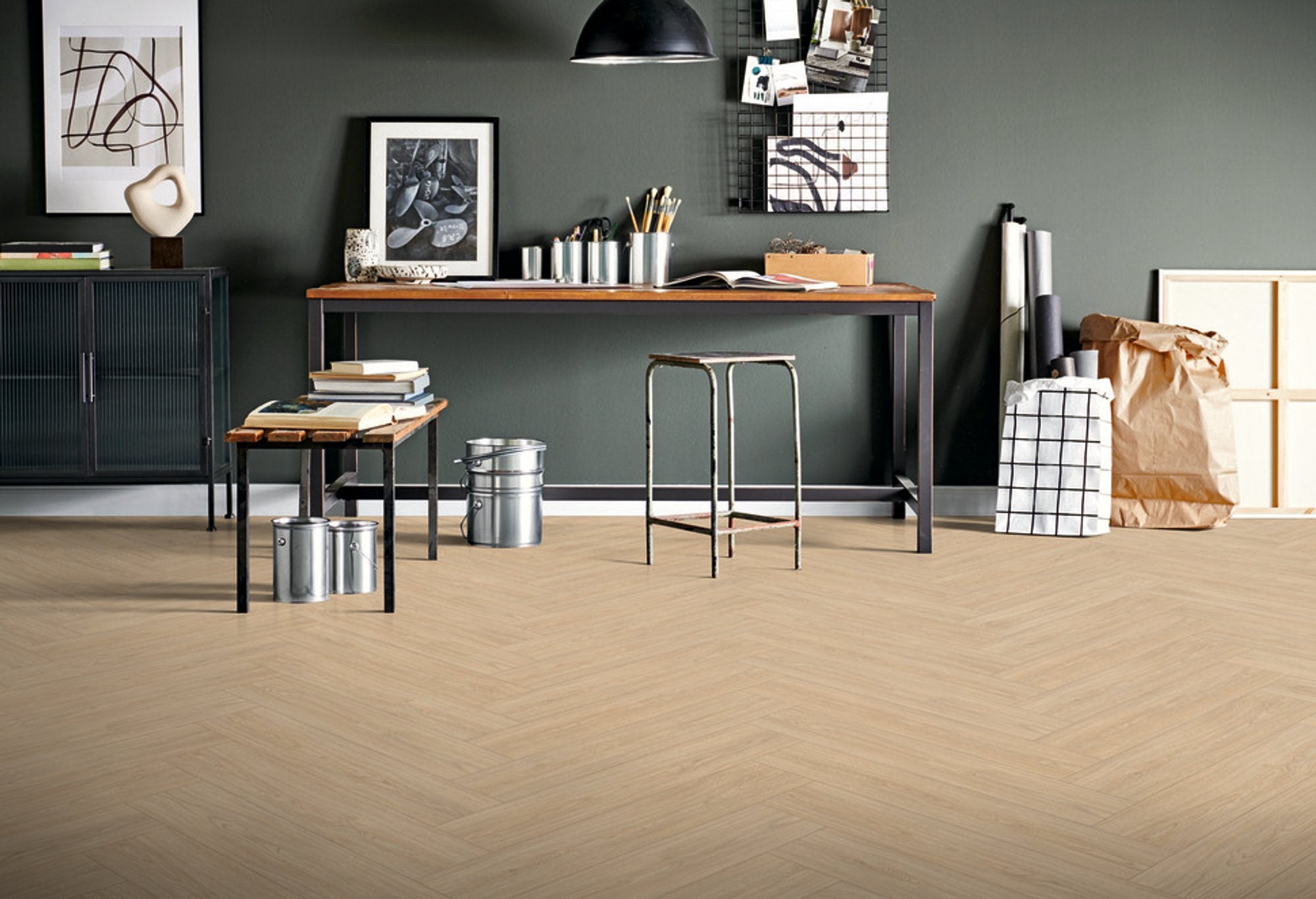 Visgraat vgroef 8 mm 2151 Trieste Eiken Natuur Licht