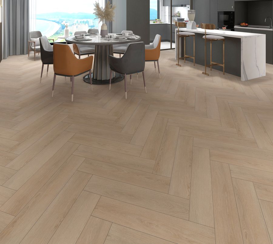 Slate Oak Visgraat Dry-Back
