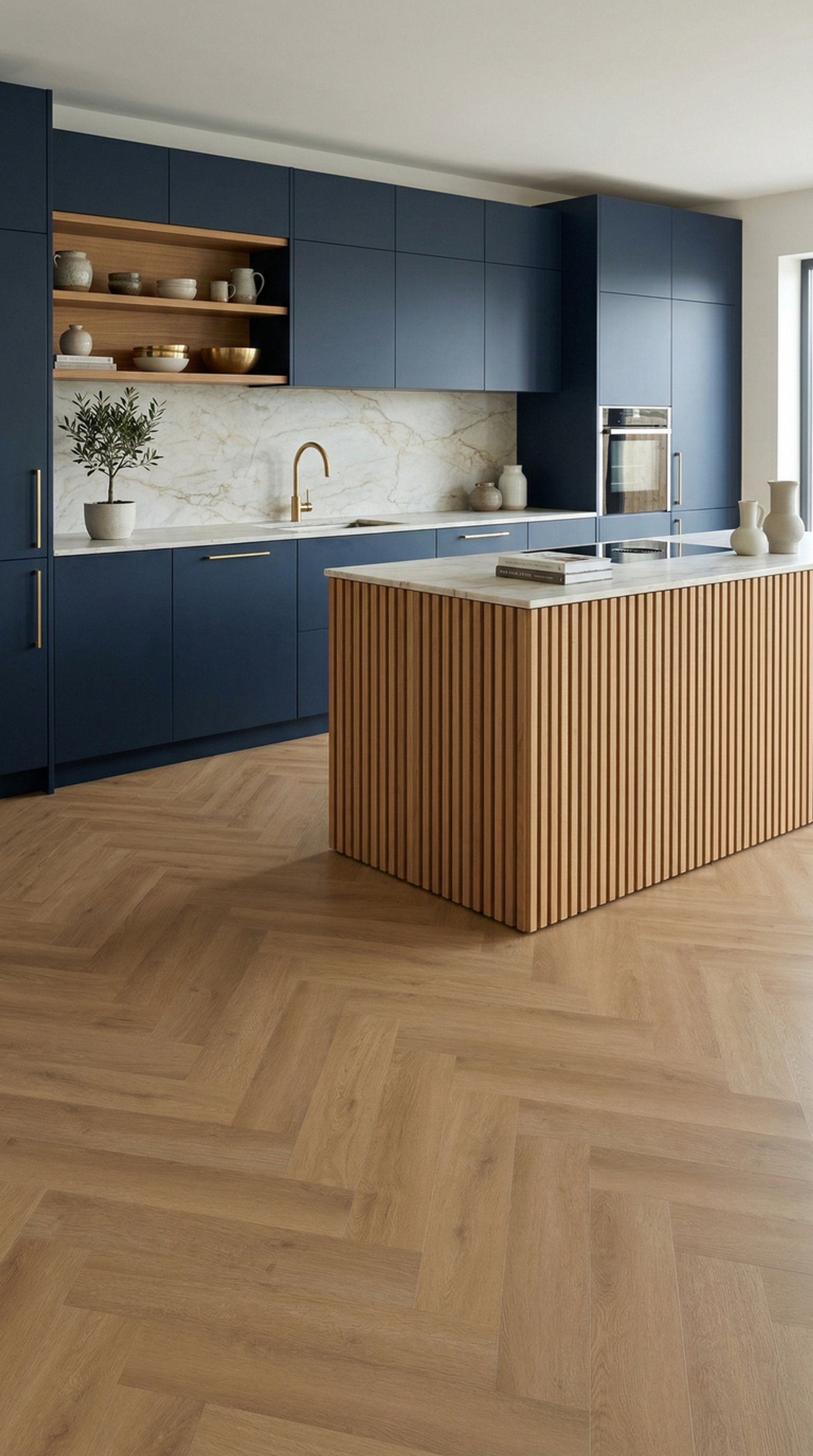 Intense Walvisgraat 3402 (rigid click) Oak Brown